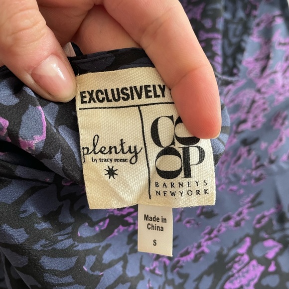 Plenty by Tracy Reese exclusive for Barneys, Silk Leopard Top, Size Small - Picture 2 of 6